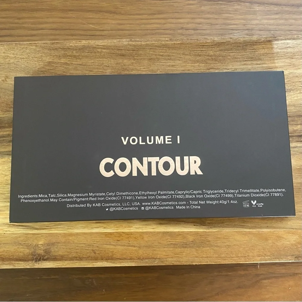Kab Cosmetics New Contour Palette Vol. 1 Large Palette 8 Matte Shades
